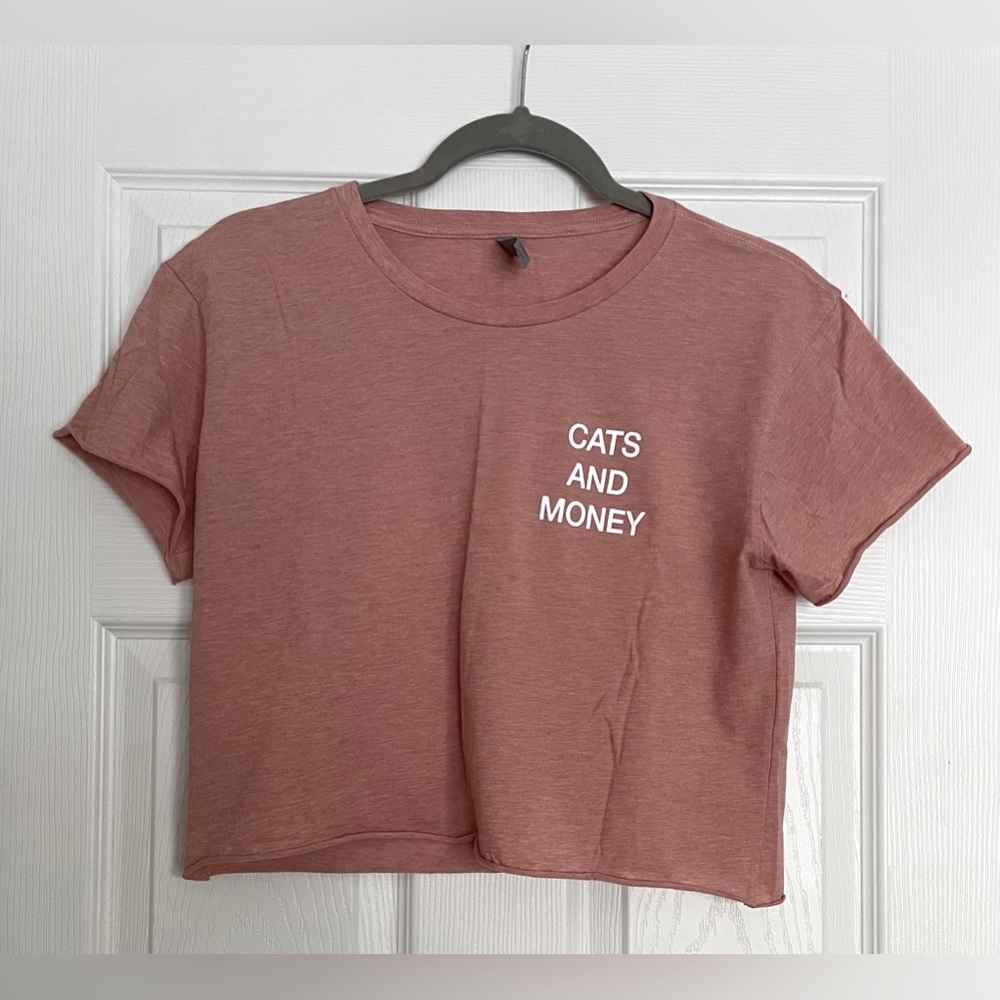 Cats & Money Crop Top